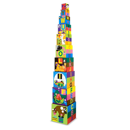 Alphabet Nesting & Stacking Cardboard Blocks