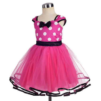 Dressy Daisy Baby Girls Polka Dots Tulle Dress, Hot Pink, Size 00