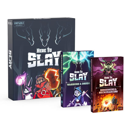 TeeTurtle Here to Slay Base Game - from The Creators of Unstable Unicorns - A Strategic Card Game for Teens and Adults Mixed Colours