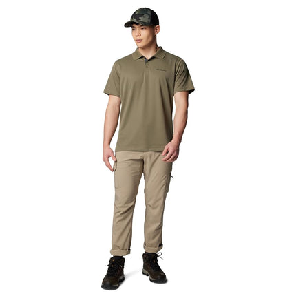 Columbia Men's Utilizer Short Sleeve Polo, Stone Green, 3X Tall