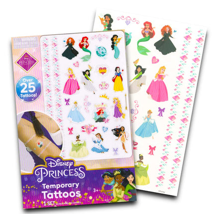 Disney Princess Fleece Blanket Set - Bundle with Soft Disney Princess Blanket Plus Tattoos, More for Kids, Adults, Children | Cozy Disney Princess Fleece Blanket 50" x 70