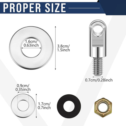 Lounsweer 4 Set Box Can Lock Hardware Kit Metal Stainless Steel Locking Kit Compatible with Ammunition Magazine Boxes Cans Cases for 50 Cal, Fat 50, 30 Cal, 20 Mm, 40 mm