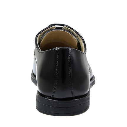 Florsheim Unisex-Child Reveal Cap Toe Ox, Jr. (Toddler/Little Big Kid) Oxford, Black, 1 US Wide Little Kid