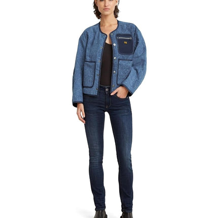 G-STAR Women's Midge Saddle Straight Jeans, Blue (dk Aged D02153-6553-89), 31W / 36L