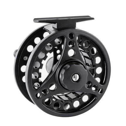 AnglerDream 1 2 3 4 5 6 7 8WT Fly Reel with Line Combo Large Arbor Aluminum Fly Fishing Reels (Black reel with Sky Blue Fly Line, 7/8WT Reel&Line)