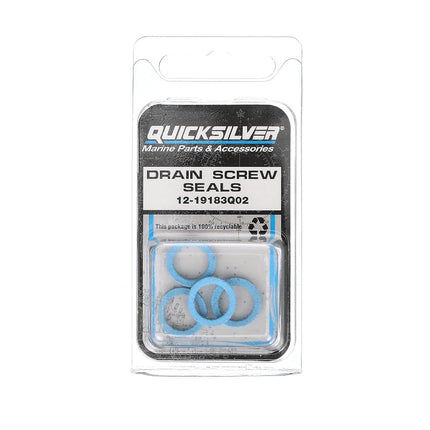 Quicksilver 19183Q02 Lower Unit Gear Lube Drain and Fill Hole Screw Seal