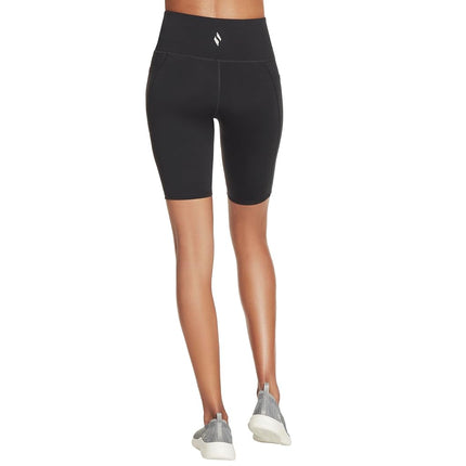 Skechers Women's GO WALK 10 " Bike Short, Black/White, XS
