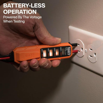Voltage Tester, AC Voltage and DC Voltage Tester, No Batteries Needed Klein Tools ET45
