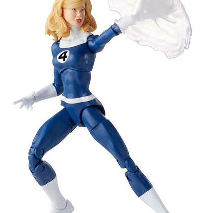 Marvel Hasbro Legends Series Retro Fantastic Four Marvel's Invisible Woman 6-inch Action Figure Toy, Includes 3 Accessories, Black
