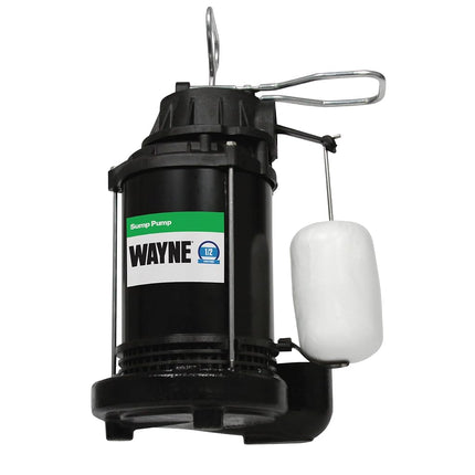Wayne CDU800 1/2 HP Submersible Cast Iron and Steel Sump Pump with Integrated Vertical Float Switch