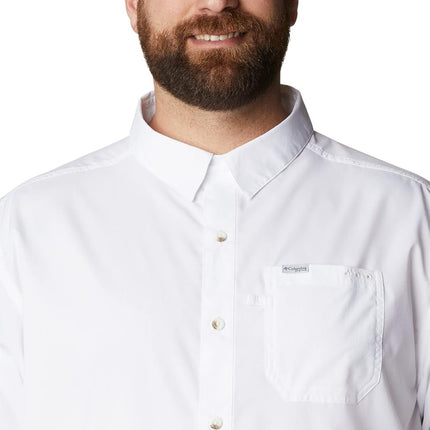 Columbia Men's Slack Tide Camp Shirt, White, 5X