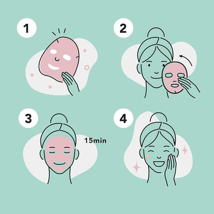 Mascarilla Facial de Colágeno CÃlavi Celavi (12 unidades) Cuidado Clásico de la Piel Coreano | Aclara, Hidrata y Tensa la Piel | Disminuye Manchas Oscuras y Ojeras | Blanquea, Ilumina y Equilibra la Pigmentación