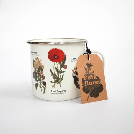 Gift Republic GR270089 Wild Flower Enamel Mug