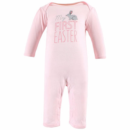 Hudson Baby baby-girls Cotton Coveralls, Some Bunny, 3-6 Months