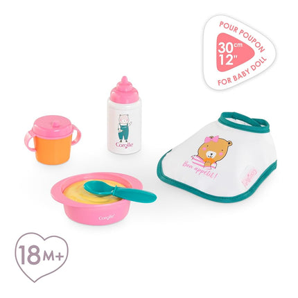 Corolle - Small Pink Meal Box, 5 Accessories, for 30 cm Doll, from 18 Months, 9000111130