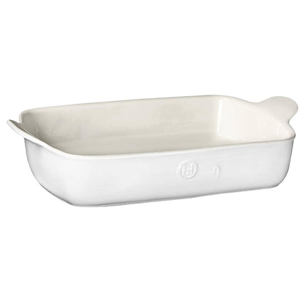 Emile Henry Made In France HR Modern Classics Large Rectangular Baker, 13 x 9", White