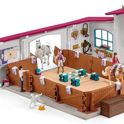 Schleich Horse Club – Riding Arena Peppertree Playset, Interactive Equestrian Toy for Kids Ages 3+