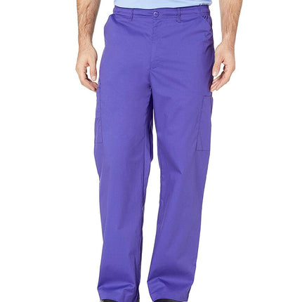 WonderWink Men's Cargo Pant, Grape, Medium