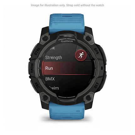 Garmin QuickFit Watch Bands (22mm), suitable for selected fēnix-, epix-, Descent-, D2-, Instinct-, Forerunner- and Approach series smartwatches, Original accessory, Silicone, Lakeside Blue