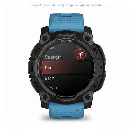 Garmin QuickFit Watch Bands (22mm), suitable for selected fēnix-, epix-, Descent-, D2-, Instinct-, Forerunner- and Approach series smartwatches, Original accessory, Silicone, Lakeside Blue