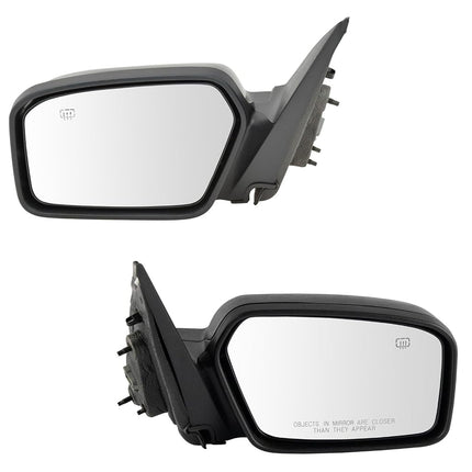 Power Heated Textured Side View Mirrors Pair Set f
