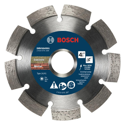 BOSCH DBVG04501-4.5" V-Groove Diamond Blade - Idea