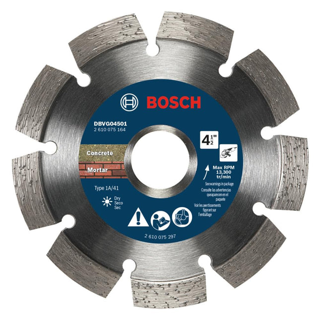 BOSCH DBVG04501-4.5" V-Groove Diamond Blade - Idea