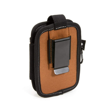 Dickies Funda Grande para Teléfono de 2 Compartimentos, Clip de Acero de Ajuste Universal para Cinturón de Herramientas, Correa de Seguridad para Teléfono, Mosquetón para Guardar Llaves de Clip Rápido