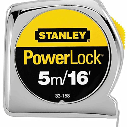 Stanley 2 Pack 33-158 5m/16 ft x 3/4 in PowerLock Tape Measure - Metric / Standard Graduations