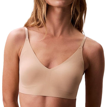 Calvin Klein Women's Constant Push Up Plunge Bra, Opaque, Bare, 36B