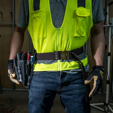 Klein Tools 5225 Tool Belt, Adjustable Electrician Belt is 2-Inch Wide, Adjusts for 48-Inch Waist