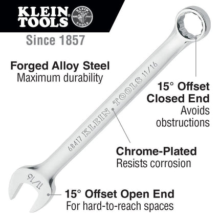 Klein Tools Combination Wrench 1-1/8-Inch (68424)