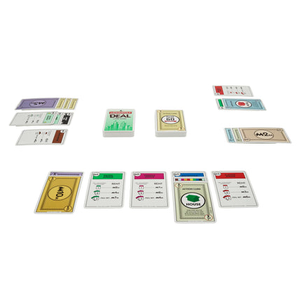 Hasbro B0965 - Monopoly Deal Juego de cartas familiar - Versión de EE. UU. - Negociación rápida de propiedades, para mayores de 8 años