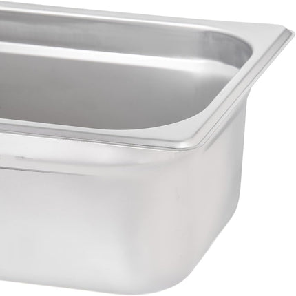 Carlisle FoodService Products Durapan Stainless Steel Steam Table Pan, Commercial Food Pan, Chafing Pan with Spoonable Corners for Catering, Buffets, Restaurants, 4 Inches Deep, Silver, (Pack of 6)
