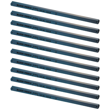 Klein Tools 1232BI Hacksaw Blades, Bi-Metal Replacement Blades 32 TPI, 12-Inch, 100-Pack