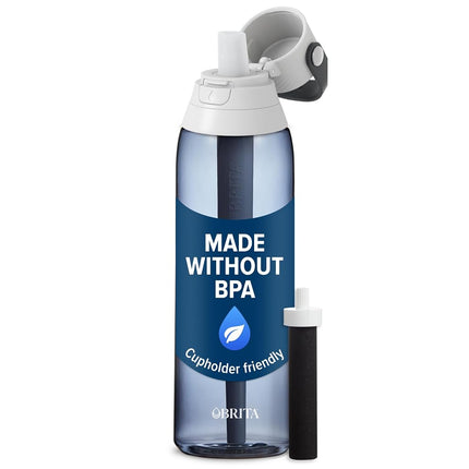 Brita Insulated Filtered Water Bottle with Straw, 