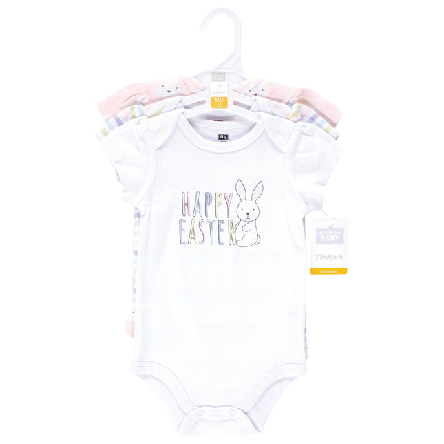 Lot de 2 grenouillères en coton Hudson Baby pour bébé unisexe, rose, 0-3 mois