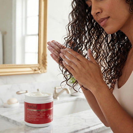 Ouidad Advanced Climate Control Hair Mask - 11 oz, Frizz Control Curly Hair Mask with Vitamin C & Castor Oil, Anti-Frizz Nano Technology, Helps Repair, Nourish and Hydrate Curls, For All Curl Types