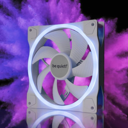be quiet! Light Wings 120mm PWM White Fan, 3 Fans Included, ARGB Lighting, Multiple Colors and Modes, Silence-Optimized Fan Blades, High Air Pressure, Low Noise-Generating Turbulences
