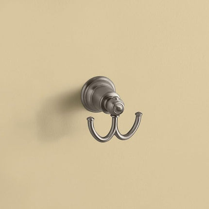 Moen YB5403BN Kingsley Double Robe Hook, Brushed Nickel