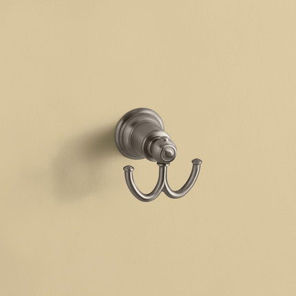 Moen YB5403BN Kingsley Double Robe Hook, Brushed Nickel