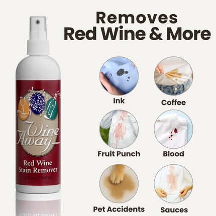 Wine Away Red Wine Stain Remover All Purpose Cleaner 12 Oz. Bottle Set of 2