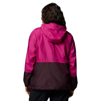 Columbia womens Flash Forward II Windbreaker, Fuchsia/Moonvista, M
