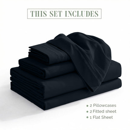 Elegant Comfort Luxury 5-Piece Bed Sheet Set - Luxury Bedding 1500 Thread Count Egyptian Quality - Wrinkle and Fade Resistant Hypoallergenic Cool & Breathable, Easy Elastic Fitted