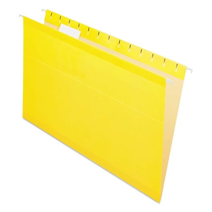 Pendaflex 04153 1/5 YEL Reinforced Hanging Folders, Legal Size, Yellow, 1/5 Cut, 25/BX (4153 1/5 YEL)