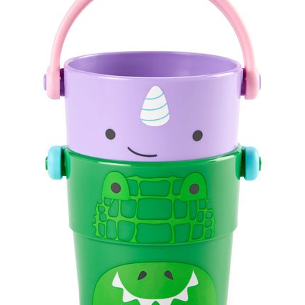 Juego de cubos de baño del zoológico