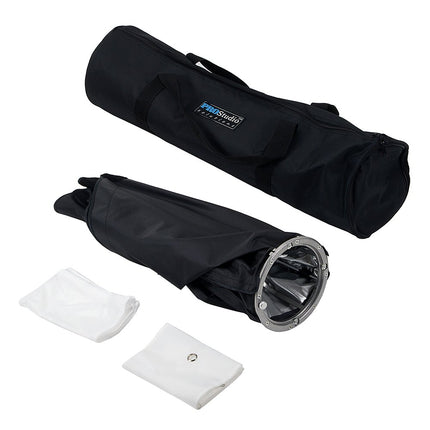 Fotodiox EZ-Pro 9x36in (22x90cm) Strip Softbox - Softbox Plegable Rápido con Inserto Balcar Compatible con Unidades de Flash Alien Bees, Einstein y White Lightning