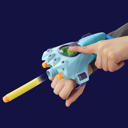 Transformers EarthSpark Cyber-Sleeve Battle Blaster with 3 Nerf Darts and Cyber-Sword, Interactive Role Play Toys for Boys and Girls Ages 6 and Up