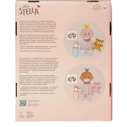 Manhattan Toy Wee Baby Stella Sleepy Time Scents Soft Doll Set, 12", Pink