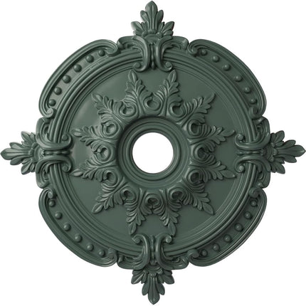 Ekena Millwork CM28BECBF Benson Classic Ceiling Locket (Fits Canopies up to 6.5") Hand Painted 28" OD x 3.75" Inside Diameter x 1 3/8" P, Cloud Burst